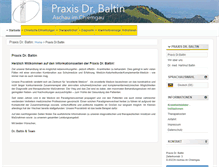 Tablet Screenshot of dr-baltin.de